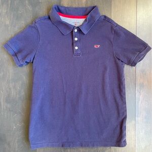 Vineyard Vines Navy Polo Shirt Boys Size Medium 8/10